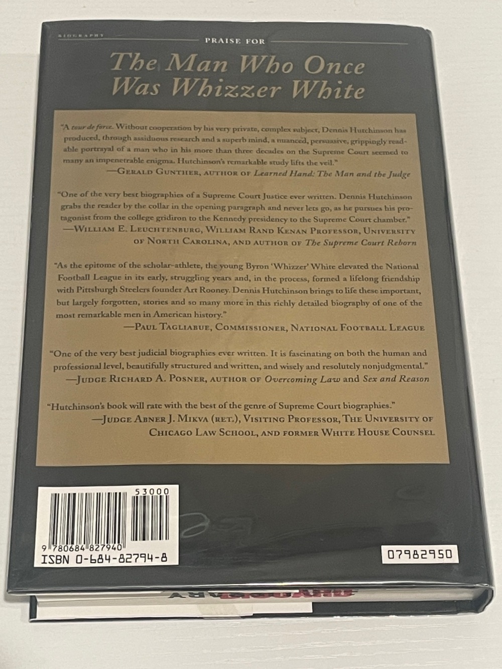 A Portrait of Justice Byron R. White — The Man Who Once Was Whizzer White - Picture 3 of 4